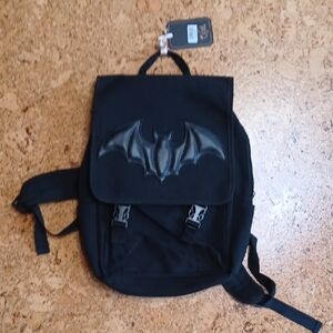 Lost Queen Black Bat Backpack NWT